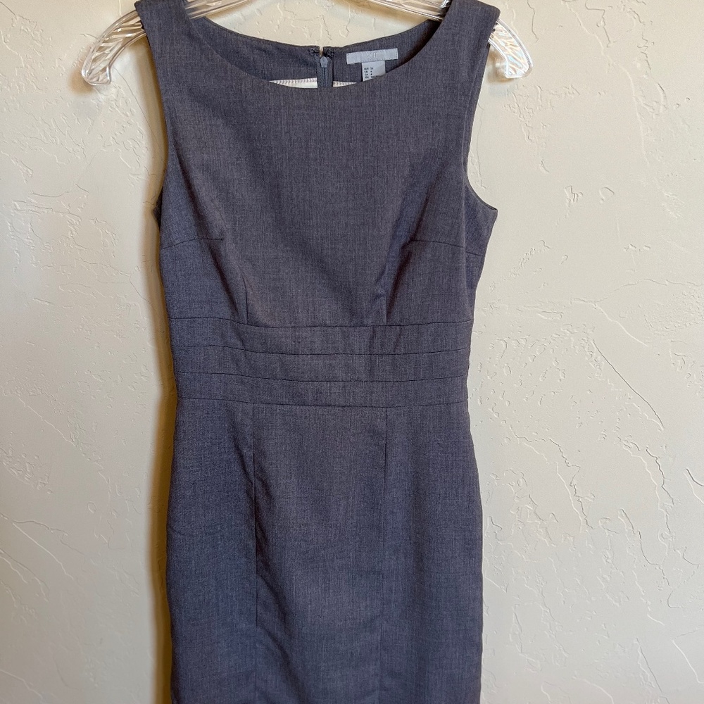 H&M Gray Sheath Dress - Size 4
